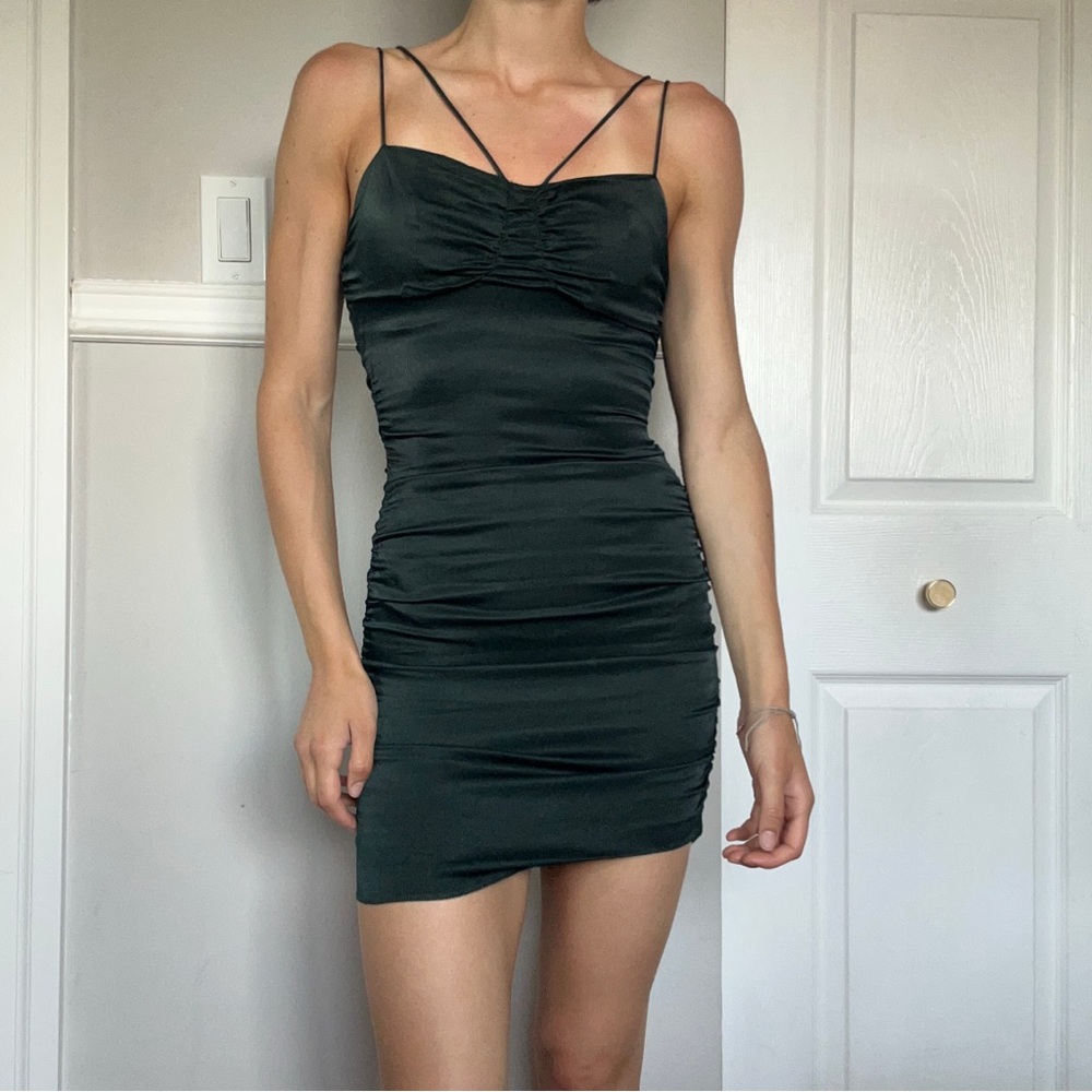 ZARA Dark Green Mini Dress